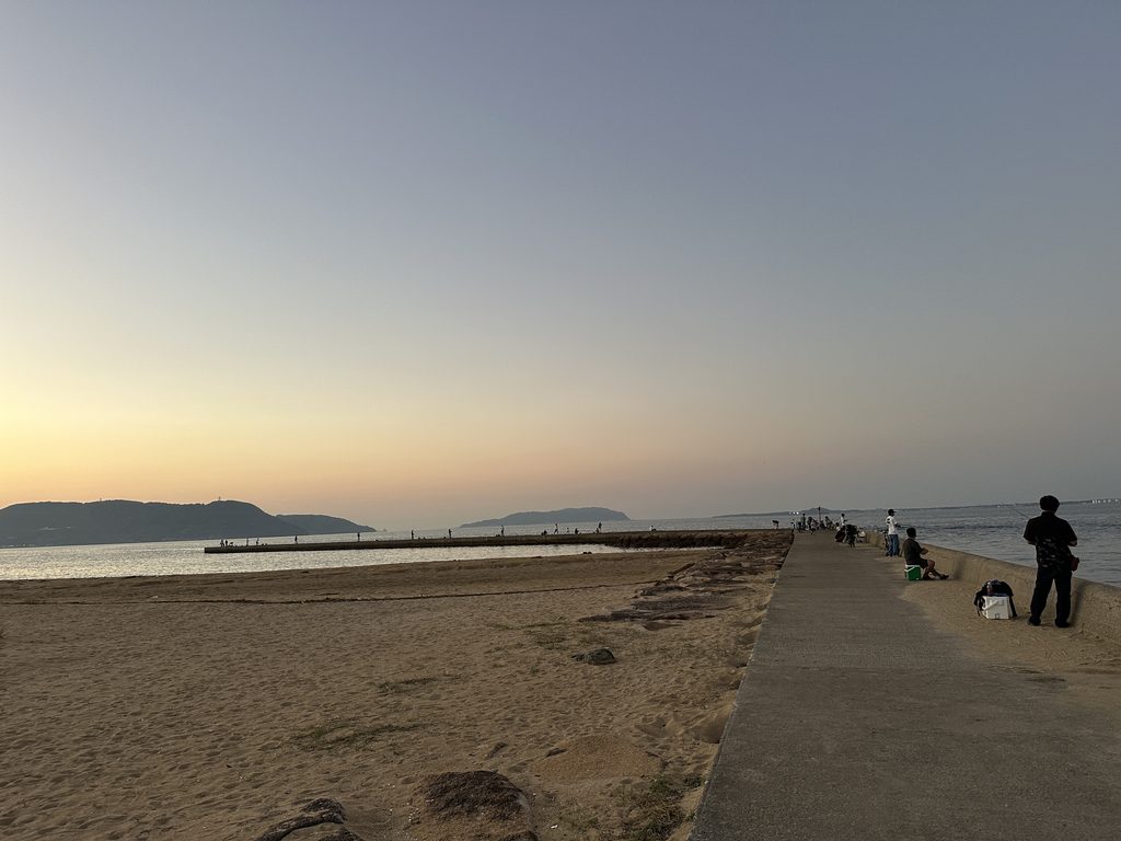 室見川河口の写真