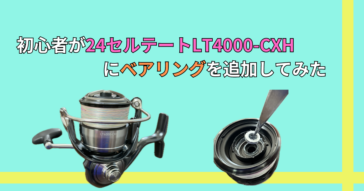 24セルテートLT4000CXH 社外ノブ ベアリング追加 - リール