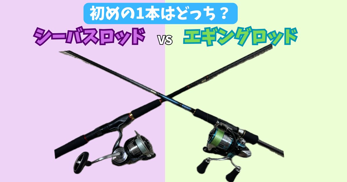 初心者向け】最初の1本はどっち？シーバスロッドvsエギングロッドの 