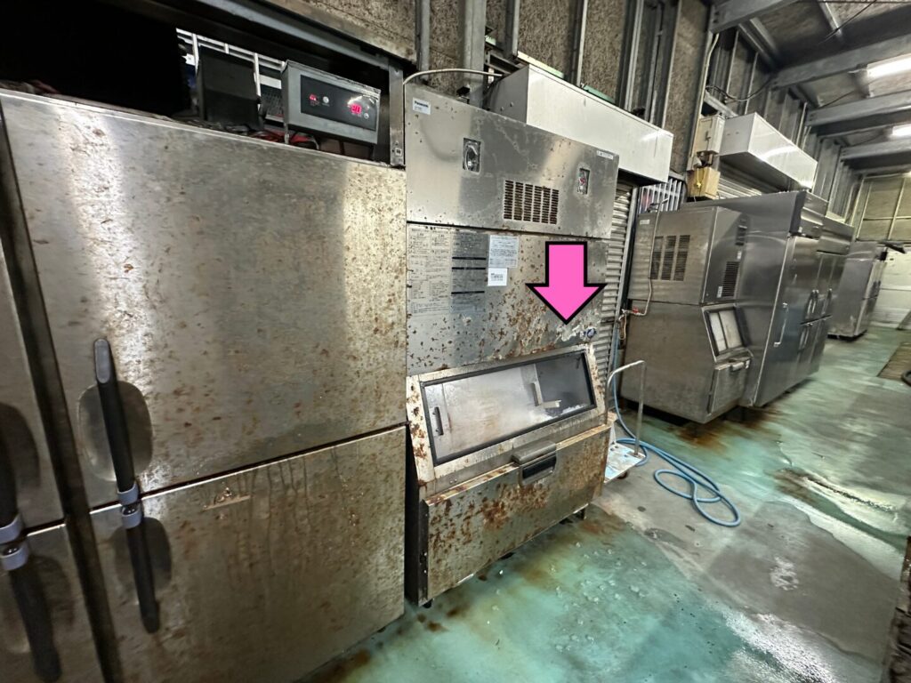 氷の置いている冷凍庫