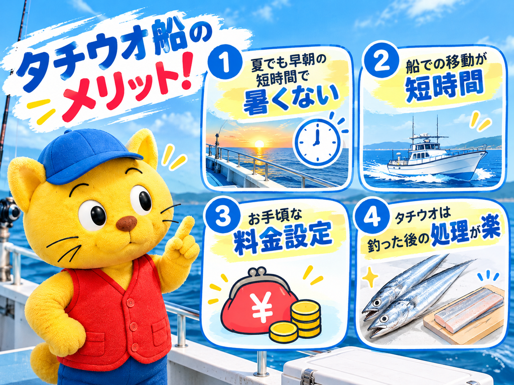 タチウオ船のメリット4つ