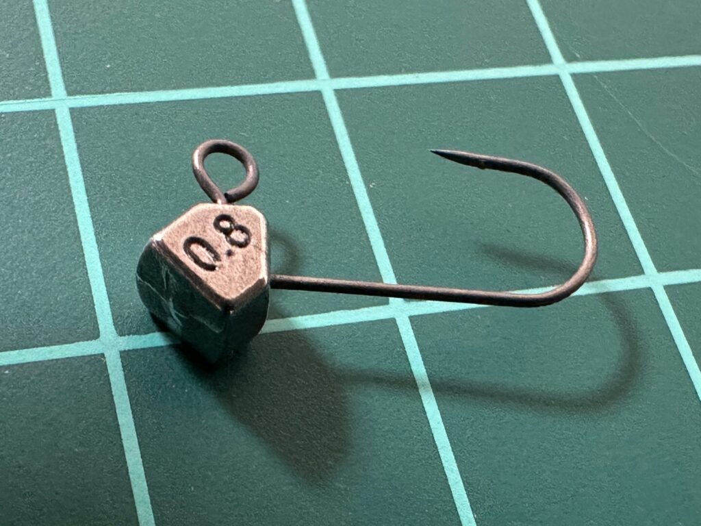 クリアブルーのサイコロヘッドFINE TG 0.8g