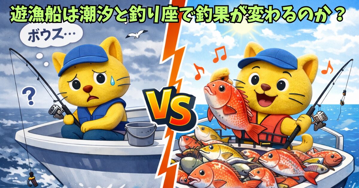 【タイトル】潮汐と釣座で釣果は分かるのか？