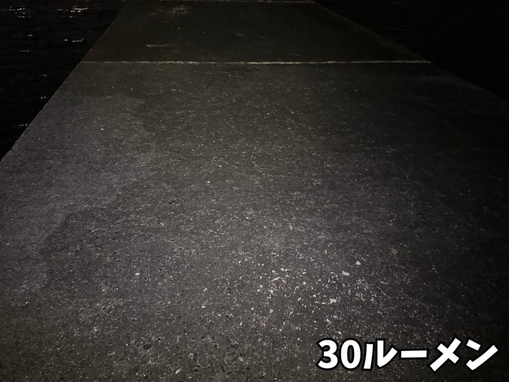 室見川河口で撮影。がまかつLEHL270CMPの30ルーメンの光量