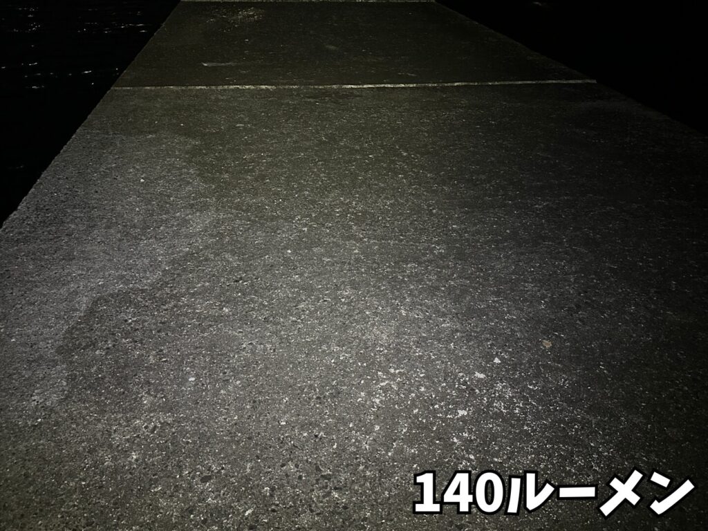 室見川河口で撮影。がまかつLEHL270CMPの270ルーメンの光量